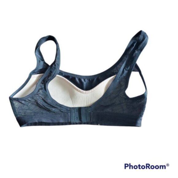 Lululemon Shadow Mesh Leaf Bra black muse size S - Picture 2 of 8